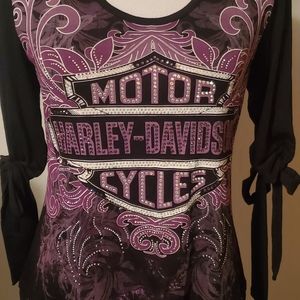 Beautiful ladies rhinestone top with lace bottom